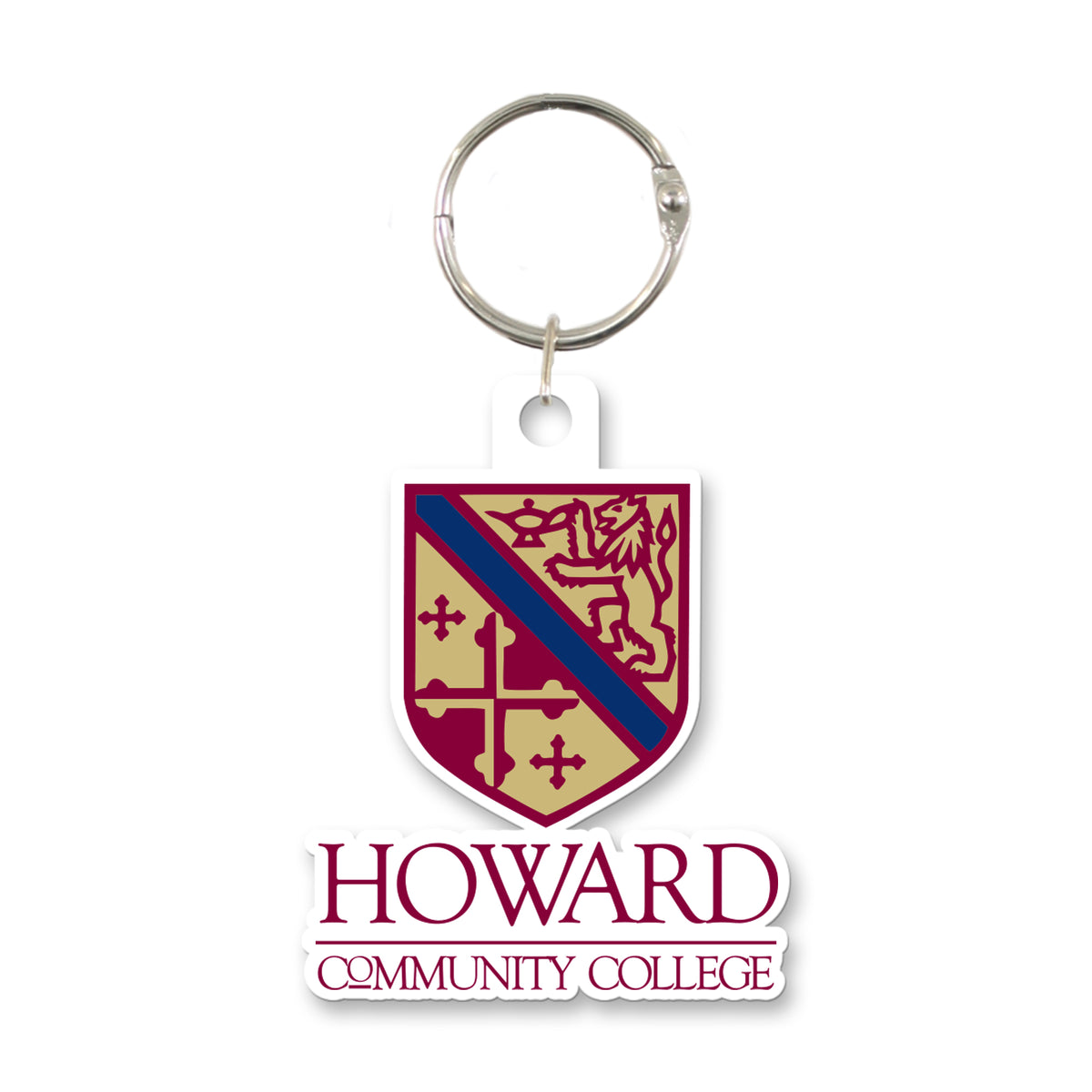 Quincy Key Tag, White Howard Community College Campus Store