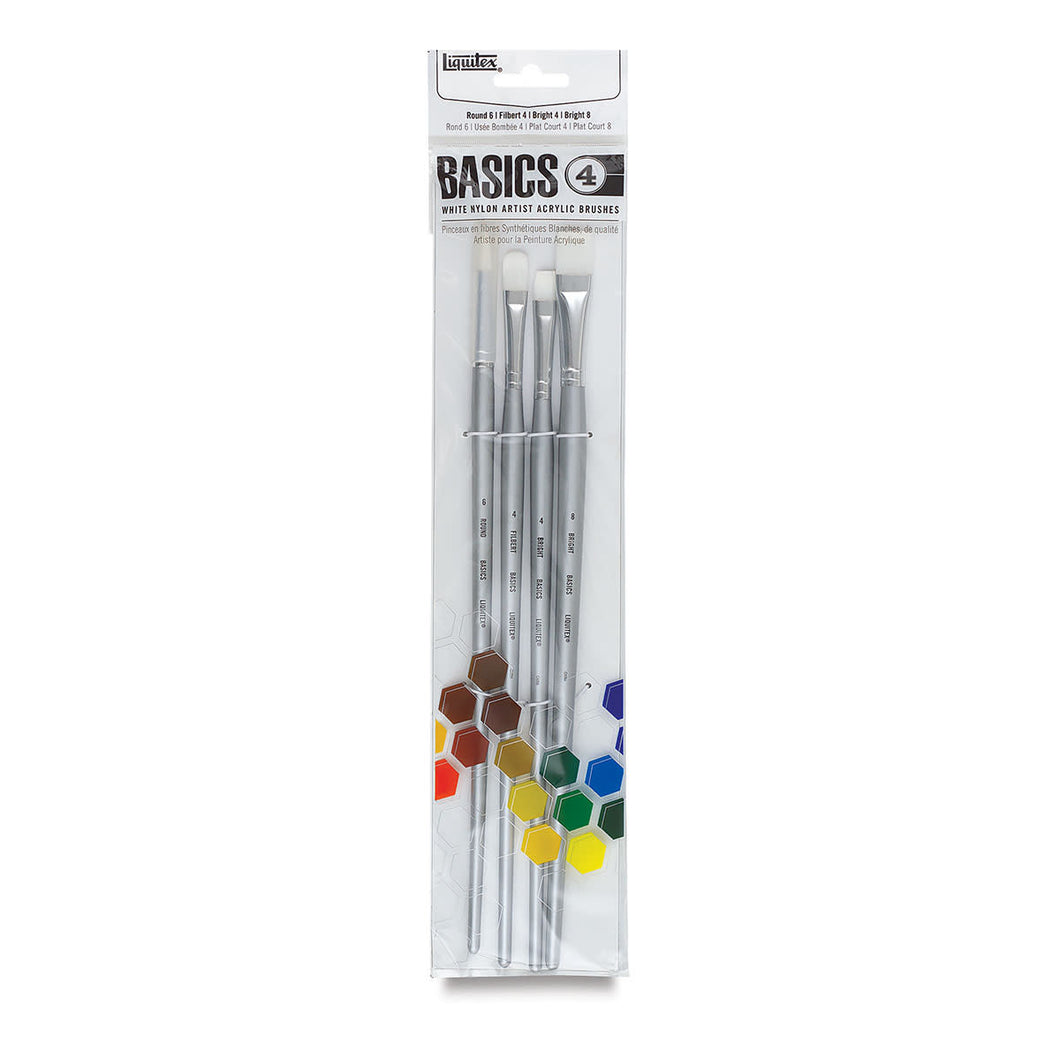 Liquitex Basics Synthetic Brushes, Set of 4