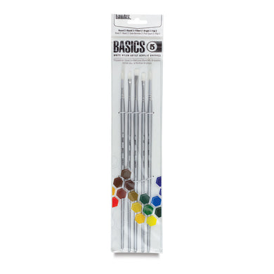 Liquitex Basics Synthetic Brushes, Set of 5