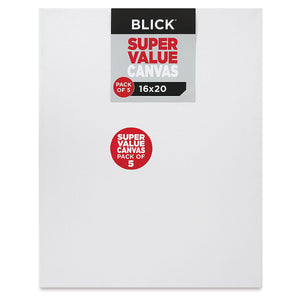 Blick Super Value Canvas Pack 16" x 20", Pkg of 5