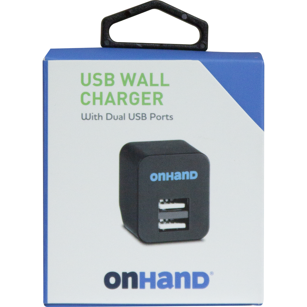 Dual USB Wall Charger Black