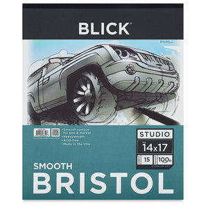 Blick Bristol Pad - 14" x 17", Smooth, 15 Sheets