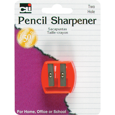 Pencil Sharpener 2-Hole 1.25in 1Pk