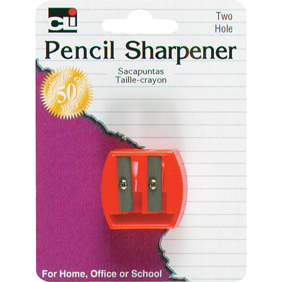 Pencil Sharpener 2-Hole 1.25in 1Pk