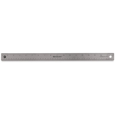 Westcott Flexible Stainless Steel Ruler 18