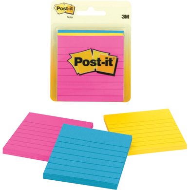 Post-It Lined Sticky Notes 3x3