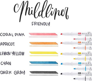 Zebra Mildline Double Ended Highlighter-Asst 5 Pk BP Friendly