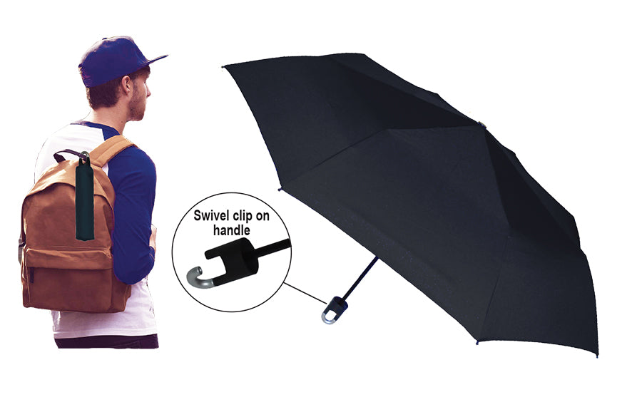 Storm Clip Umbrella, Black