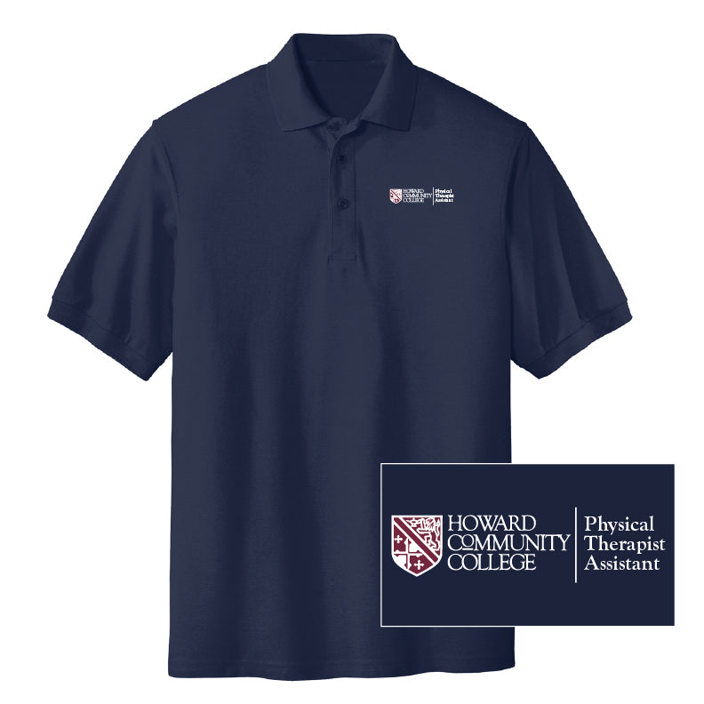 PTAP 214 Physical Therapy Asst. Polo Shirt, Navy, K500