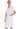 Ladies Lab Dress with Button Closure | White