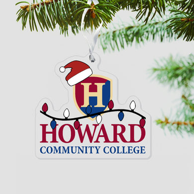 Acrylic Santa Hat Ornament