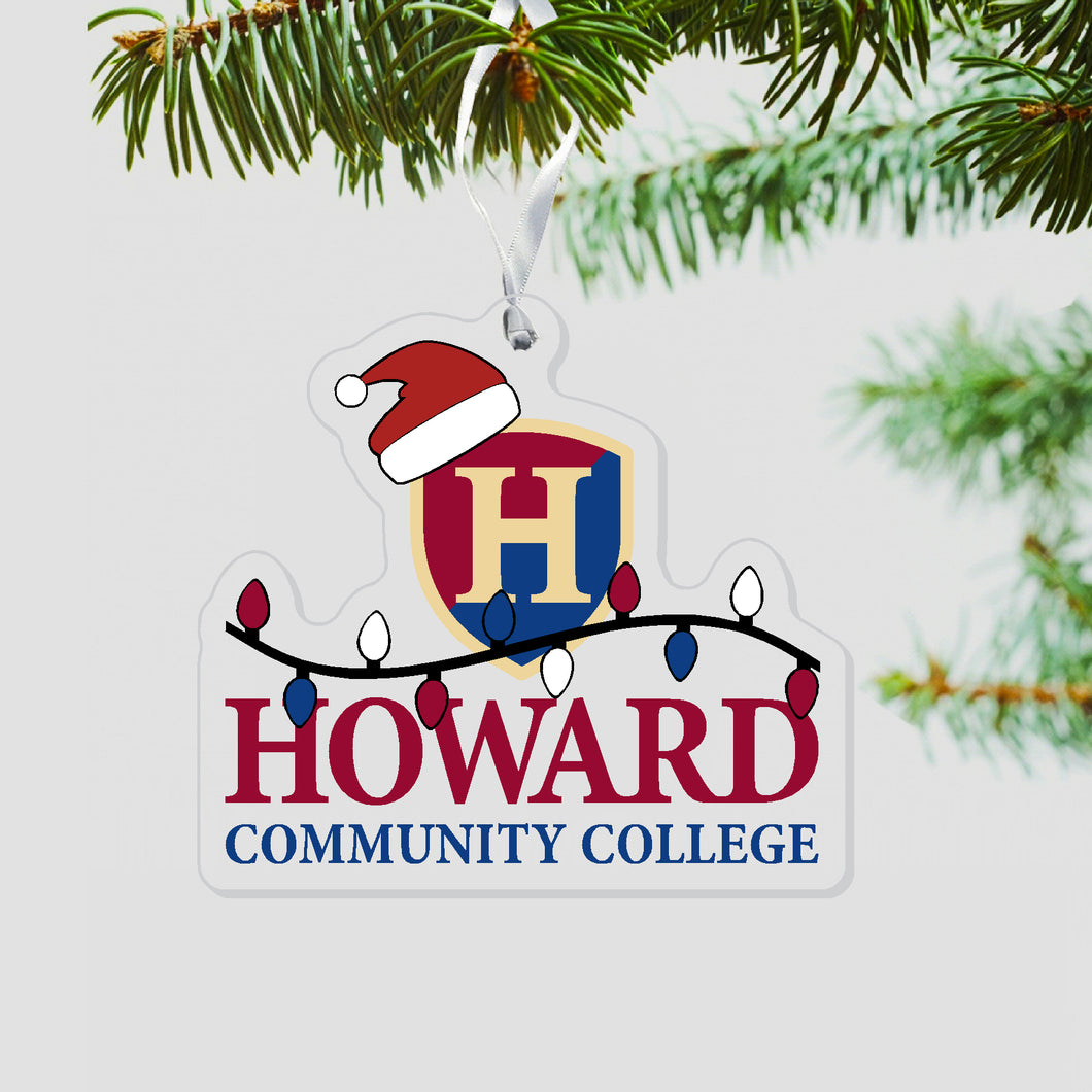 Acrylic Santa Hat Ornament