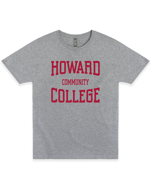 Stacked College Tee | Athletic Heather