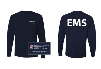 EMSP 160/200 Paramedic Student Long Sleeve Tee, Navy, 29LS