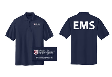 EMSP 160/200 Paramedic Student Short Sleeve Polo, Navy, K500