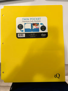 Poly Port Neon Colors 2-Pocket Folder in PDQ #30404