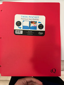 Poly Port Neon Colors 2-Pocket Folder in PDQ #30404