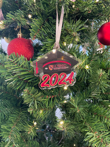 Grad '24 Ornament, Red