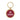 Gold Maverick Round Key Tag | Burgundy