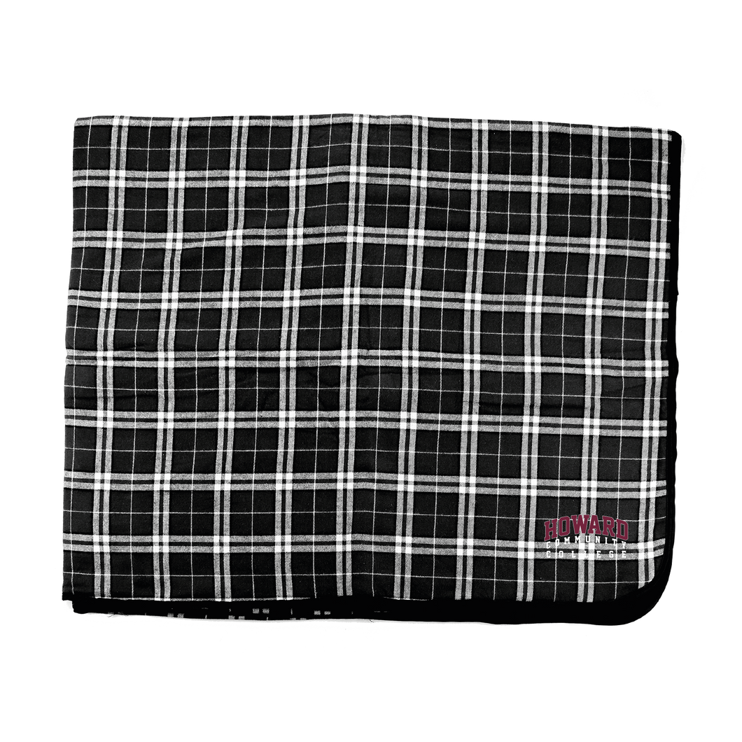 Flannel Blanket, Black/White