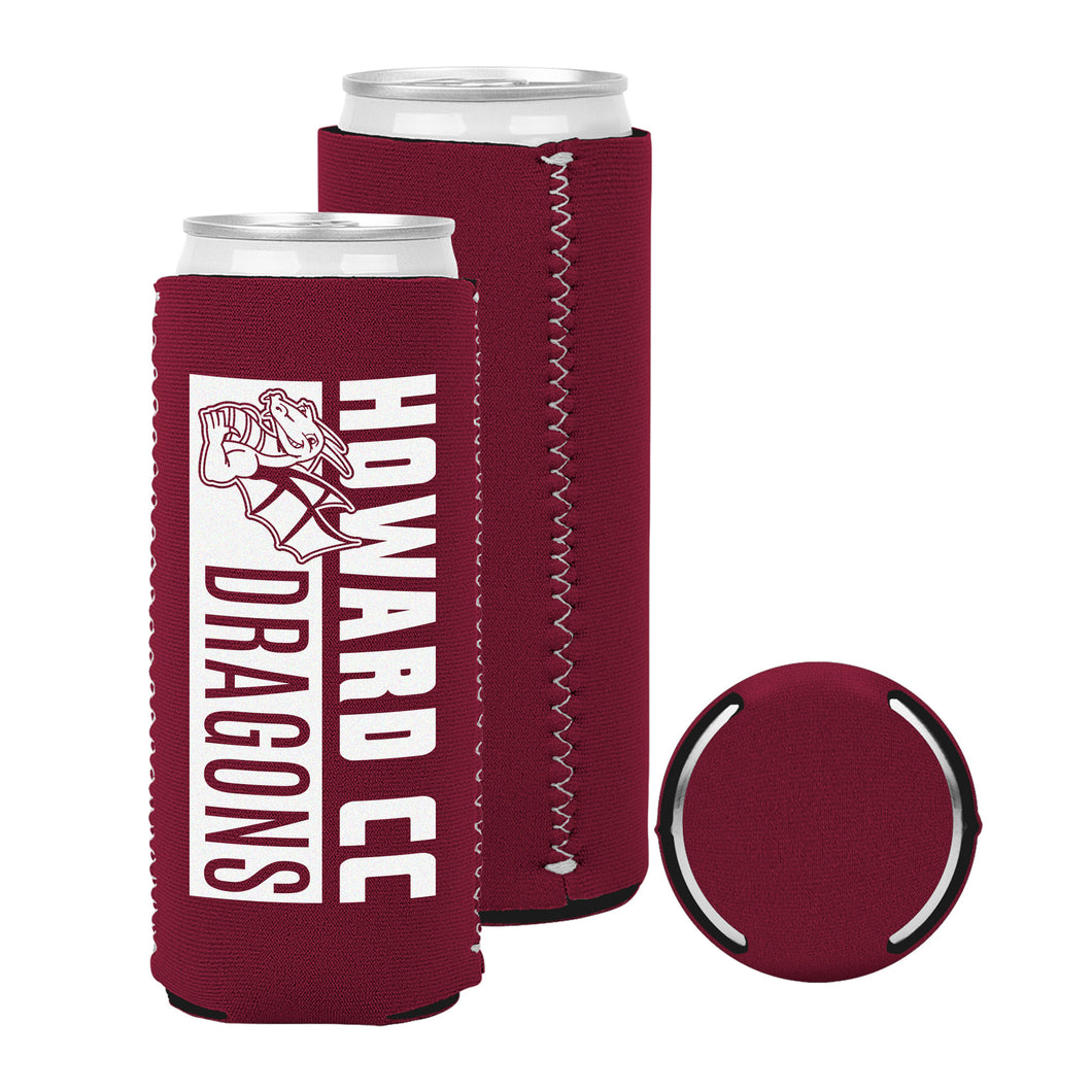 Tall Skinny Can Cooler, Maroon (F24)