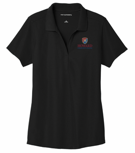 Ladies New Logo Pique Polo, Black