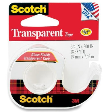 Scotch Premium Tape .75x300in Clear 1pk