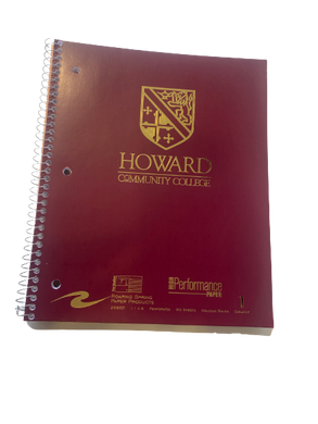 Maroon HCC 1 Subject Notebook