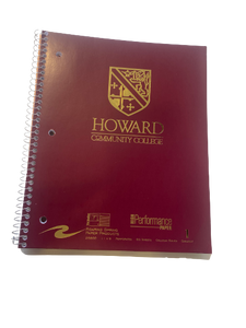 Maroon HCC 1 Subject Notebook