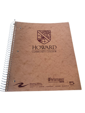 Brown HCC 5 Subject Notebook